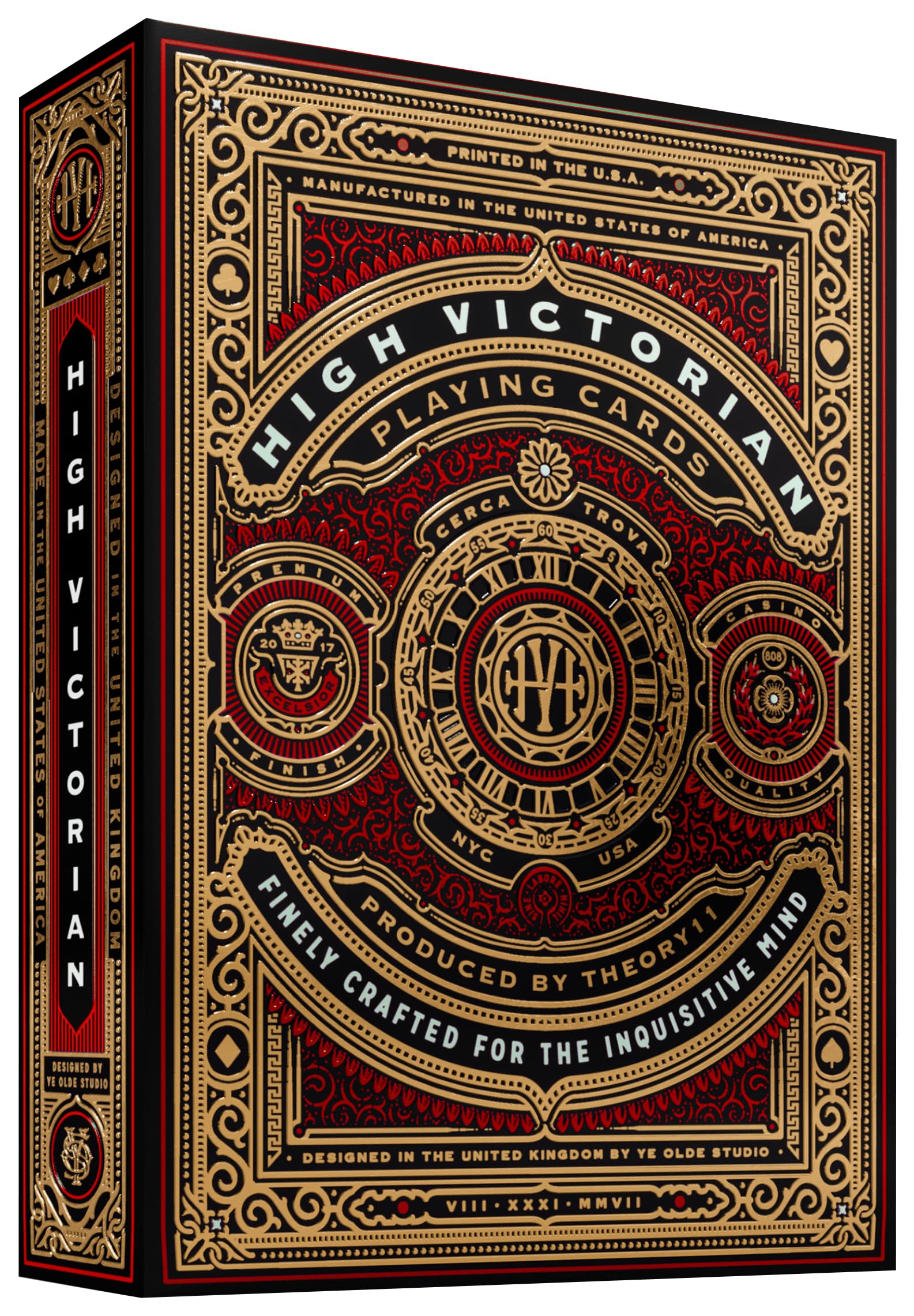 Amazon.com: theory11 High Victorian Red Playing Cards : Toys & Games
